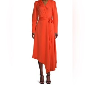 BCBG Asymmetrical Coral Dress